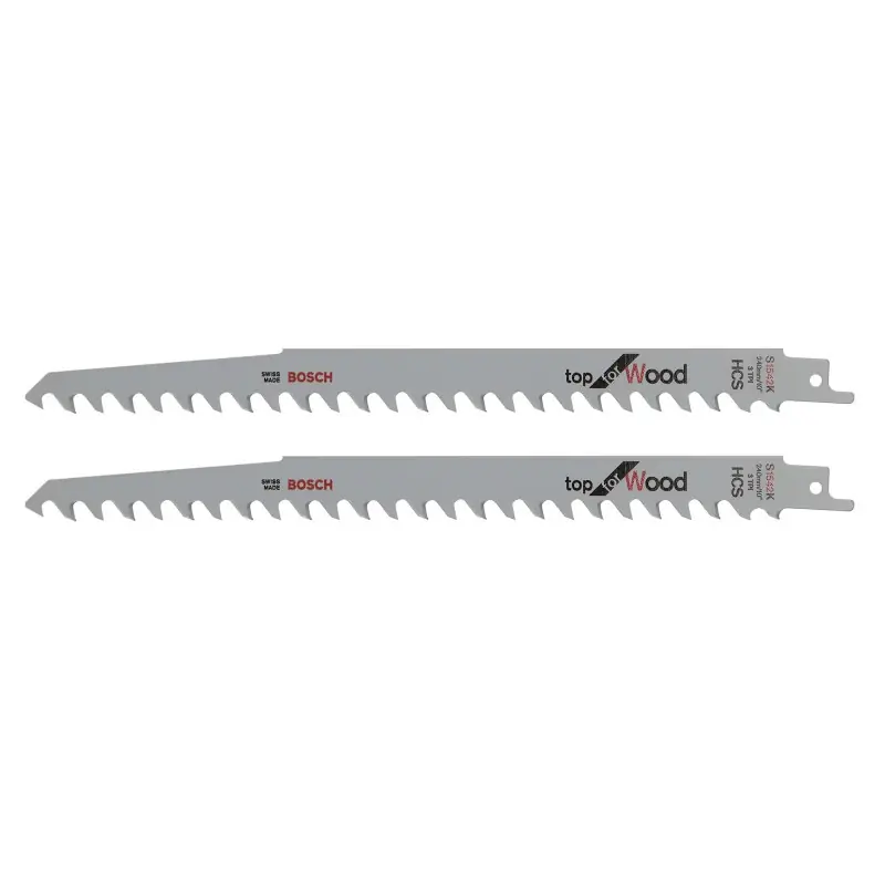 Lot de 2 lames de scie sabre Bosch HCS S 1542 K 240 mm