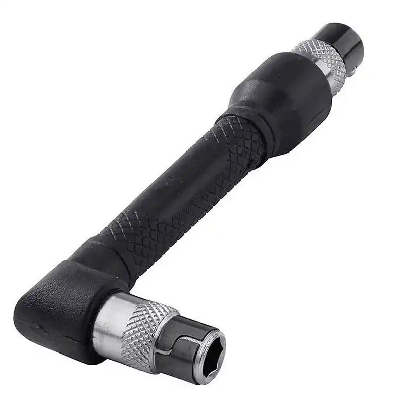 Tournevis à main d‘angle Wolfcraft avec 2 porte-embouts 6.3mm