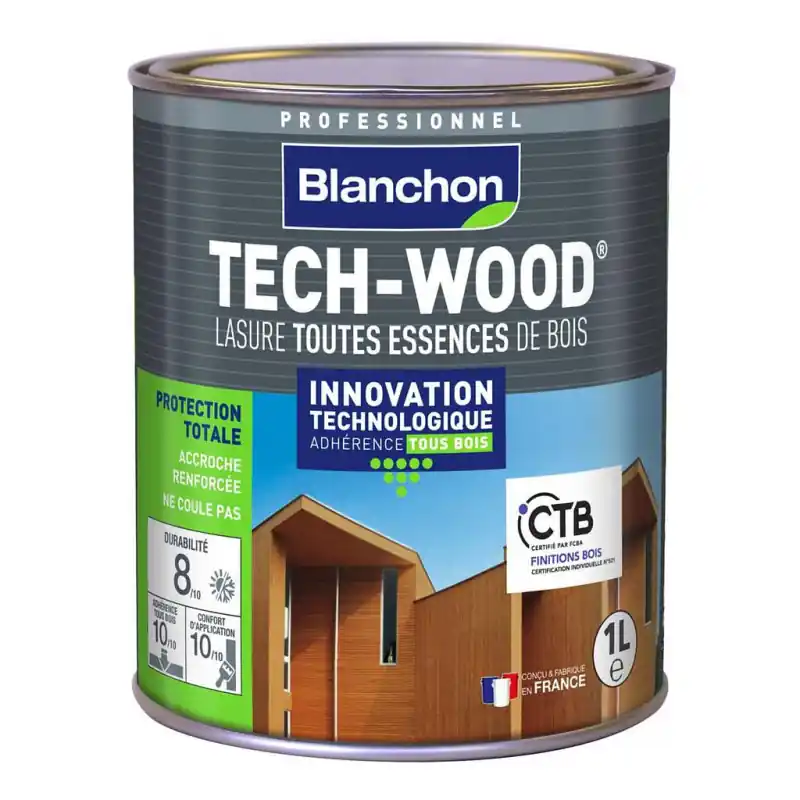 Lasure Blanchon Tech-Wood 1L chêne clair
