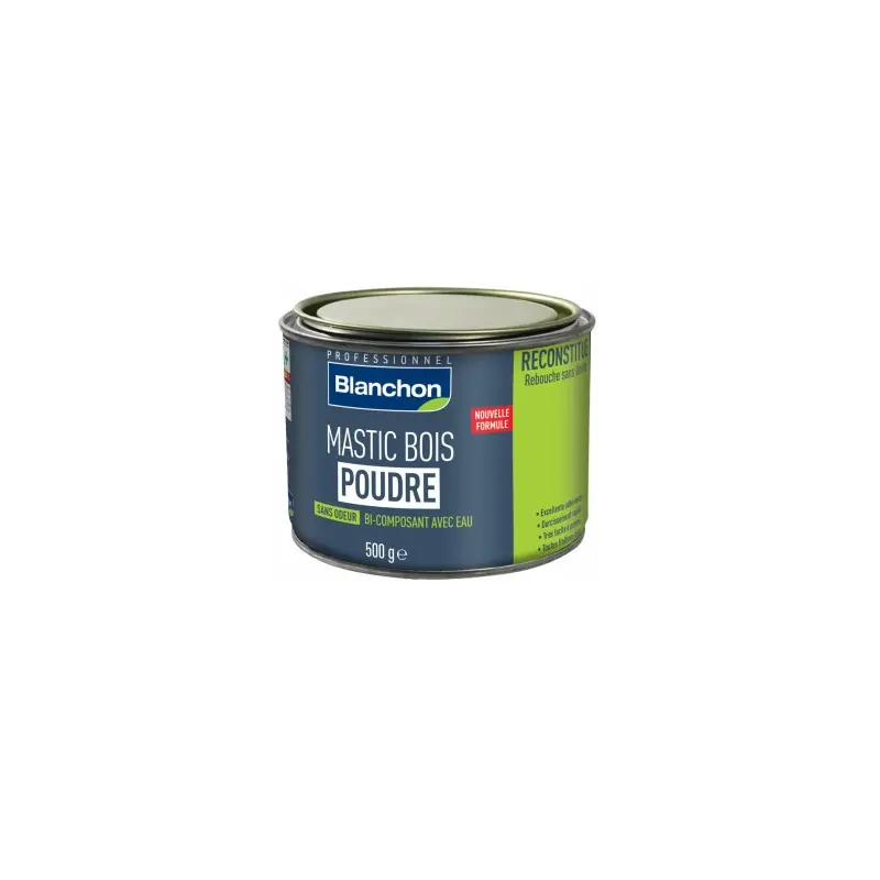 Mastic bois poudre Blanchon 500g chêne rustique