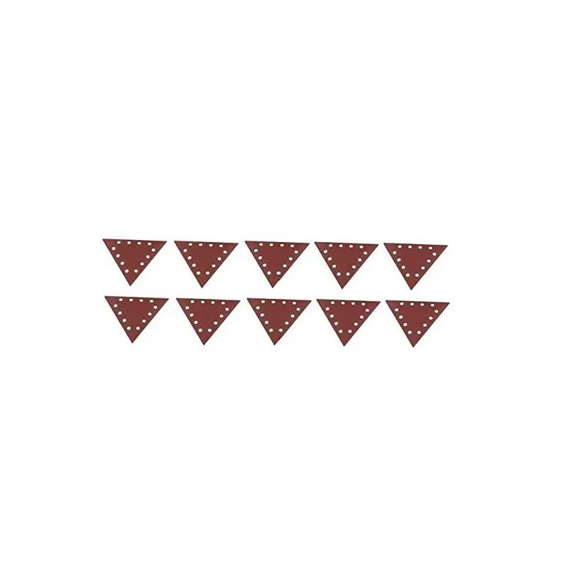 Lot de 10 papiers abrasifs triangulaire Grain 80 Scheppach