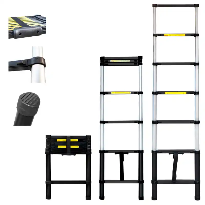 Echelle telescopique 2m TELESCOO7, Garantie 5 ans, Hostrom