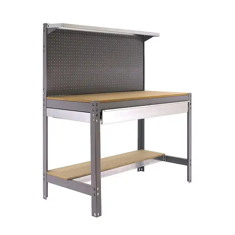 Etabli Simonwork BT3 BOX 1200 gris/bois 1440x1200x600mm SimonRack