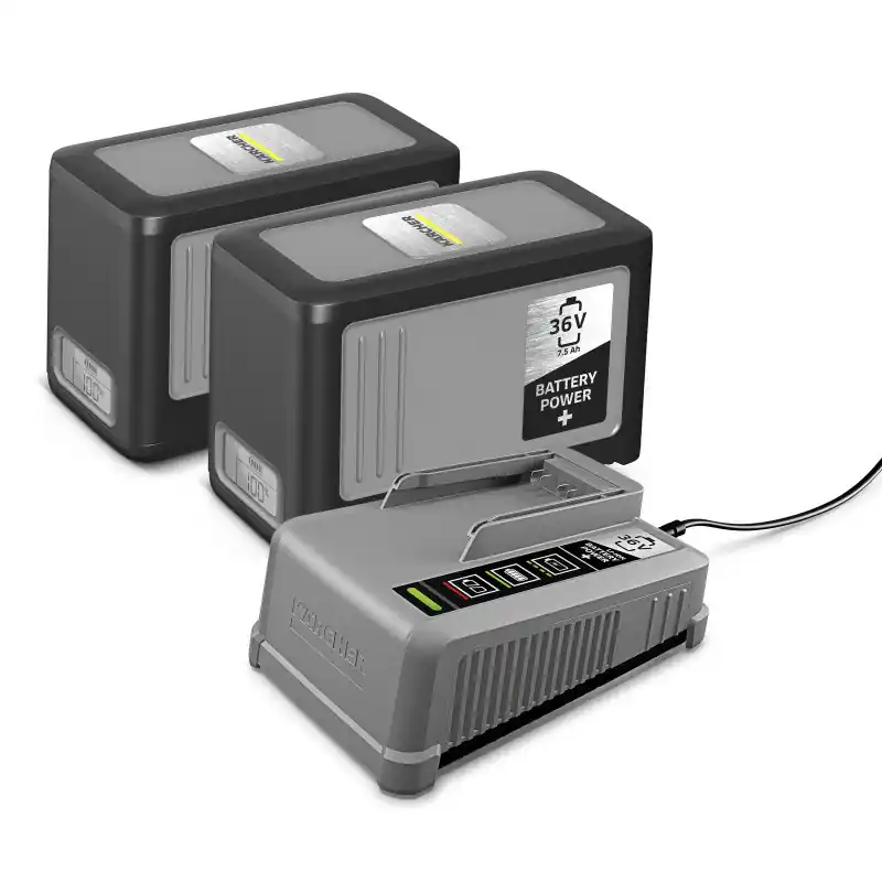 Starter Kit Battery Power Plus 36 75, 2 Batteries 7.5 Ah, Karcher