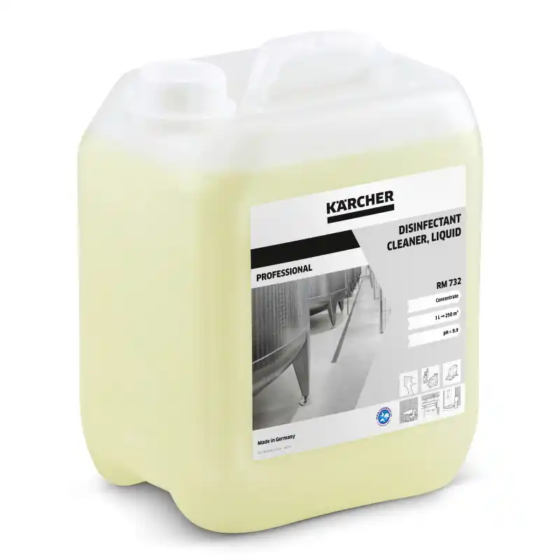 Produit Nettoyant Desinfectant RM 732 Bidon de 5 L pH 10, Karcher