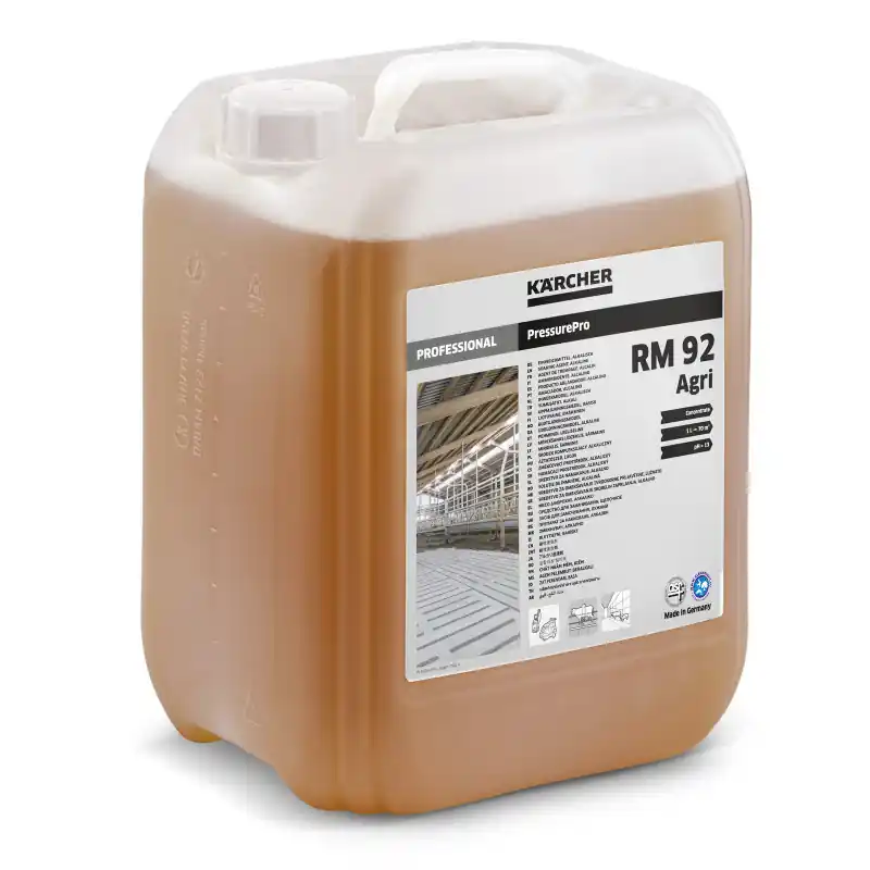 Agent de Trempage PressurePro Alcalin RM 92 Agri 10 L, Karcher