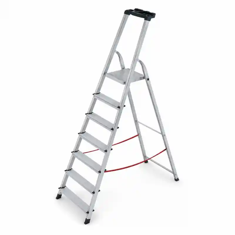 Escabeau 7 Marches en Aluminium Pliable Pro, Escalux