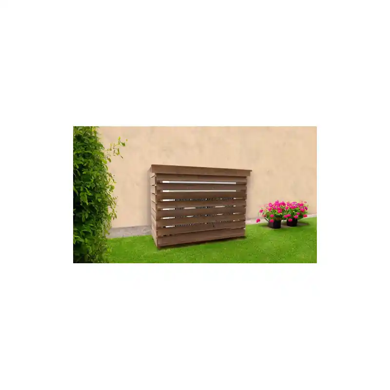 Cache Climatiseur en Bois Thermochauffee Epicea 1320 x 580 mm, Foresta