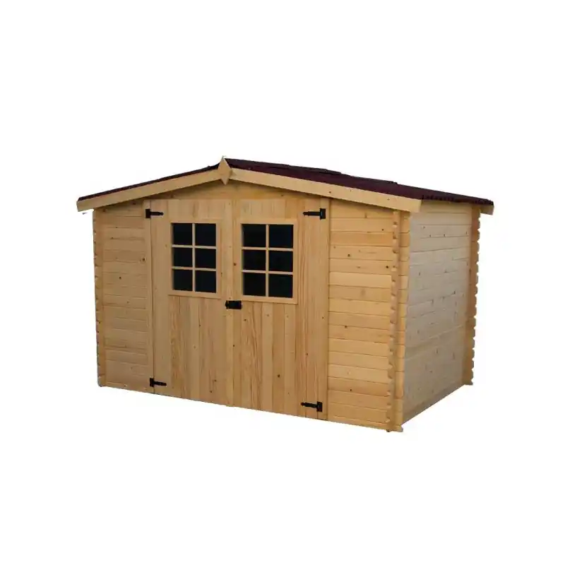 Abri de Jardin en Bois Epicea 42 mm Double Rainurage 12,70 m2, Foresta