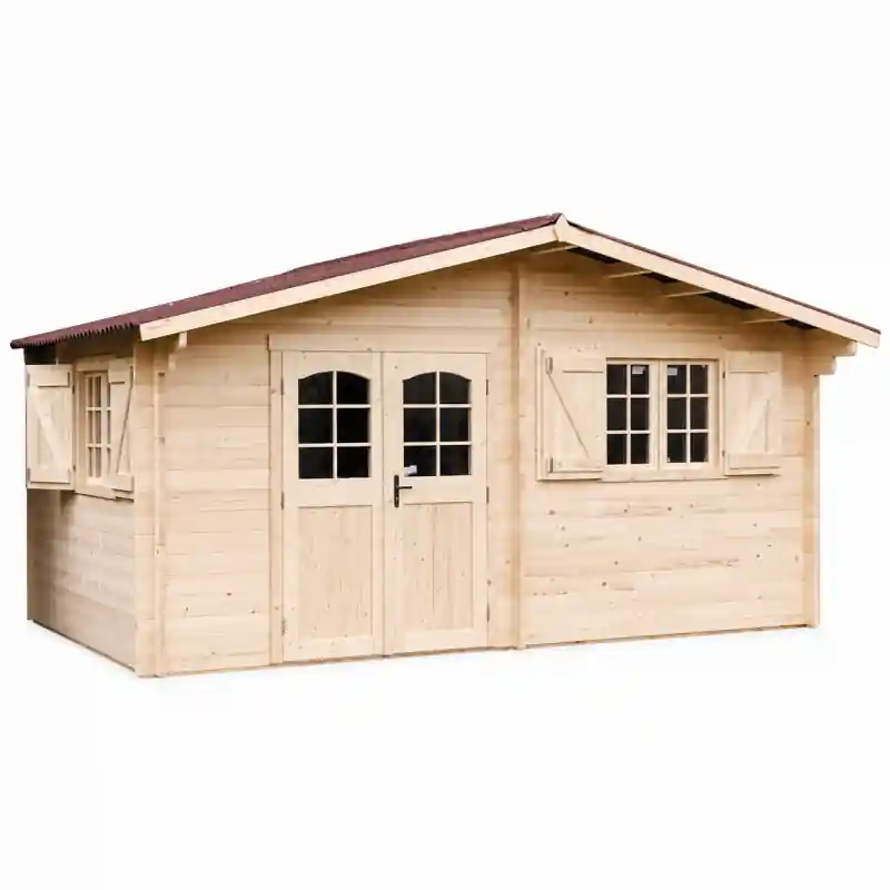 Abri de Jardin en Bois Epicea 42 mm Double Rainurage 22,87 m2, Foresta