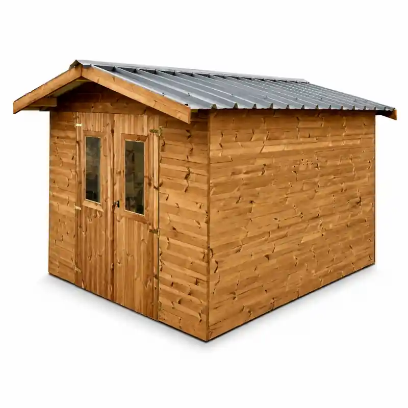 Abri de Jardin en Bois Thermochauffee THT 12,30 m2 et 28 mm, Foresta
