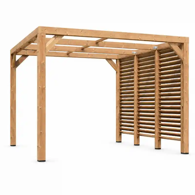 Pergola en Bois Thermochauffee THT 10,67 m2 Ventelles Paroi, Foresta