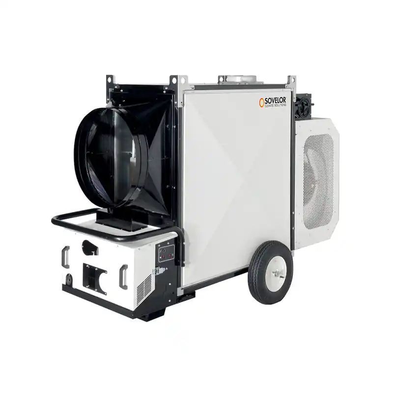 Generateur d Air Chaud Mobile 144,7 kW sans Bruleur, en Acier, Sovelor