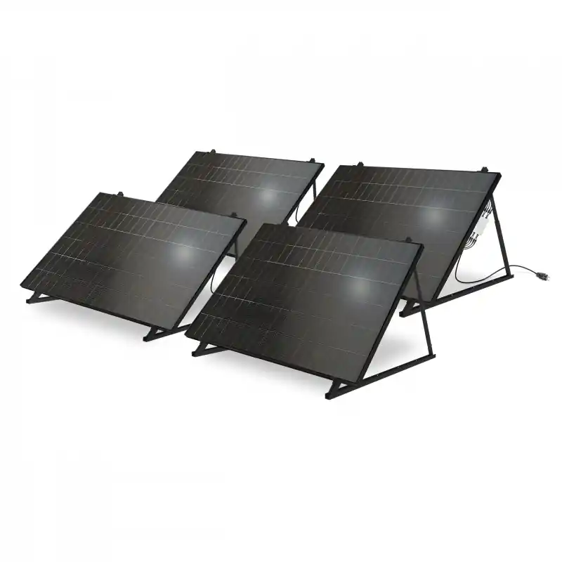 Kit Solaire Bifacial 2000W Plug and Play 4 Panneaux FullBlack, Mecafer