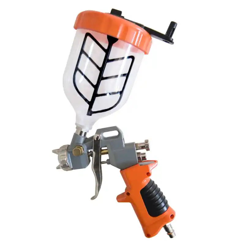 Pistolet Peinture Pneumatique 2.5 3 bar Coloris Orange Fiable, Mecafer