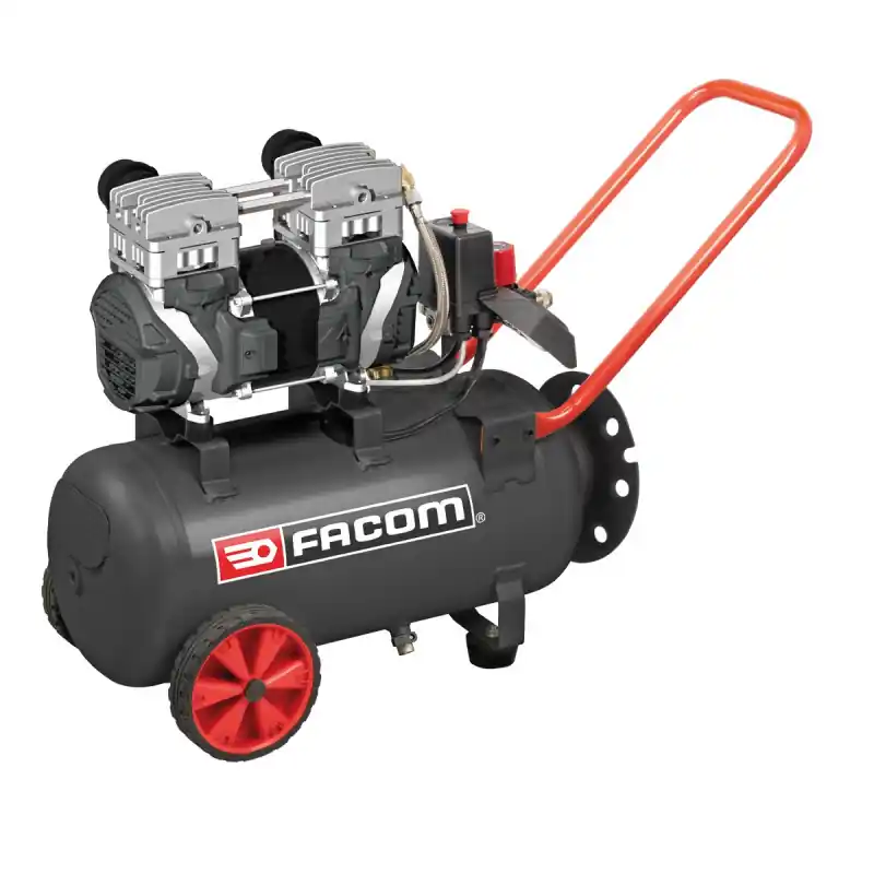Compresseur Silencieux Bicylindre FACOM Silver 24 L 61 dB, Mecafer