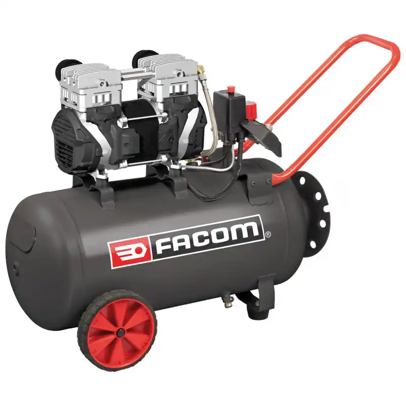 Compresseur Silencieux Bicylindre FACOM Silver 50 L 63 dB, Mecafer
