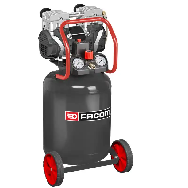 Compresseur Vertical Silencieux FACOM Silver 50 L Brancard, Mecafer