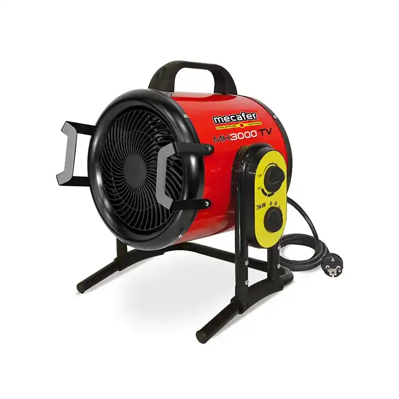 Chauffage d Atelier Electrique Soufflant 3000W Inox Ailettes, Mecafer