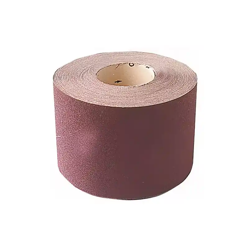 Rouleau Abrasif Toile 115 mm x 25 m Grain 220 Bois, Leman