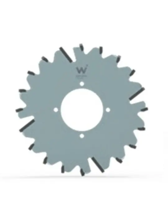 Lame de scie négative 140 x 3,6 x 45 + 4 Z16 + 4 pour Biesse CSEN750037