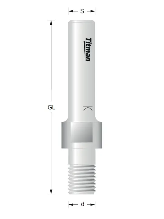 Arbors for UG groovers for use with bearing only