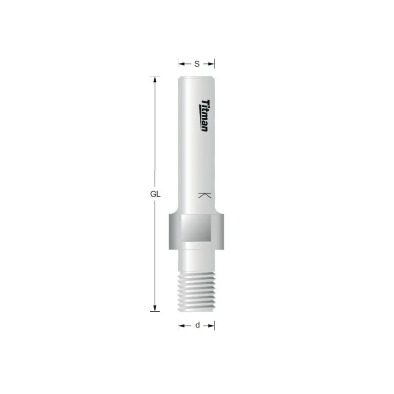 Arbors for UG groovers M12x1. S12mm