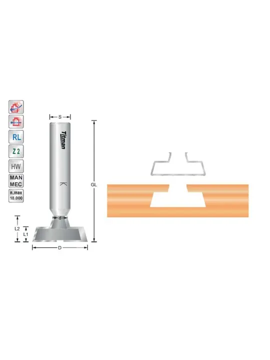 Slat wall cutter Deko-Wall 88