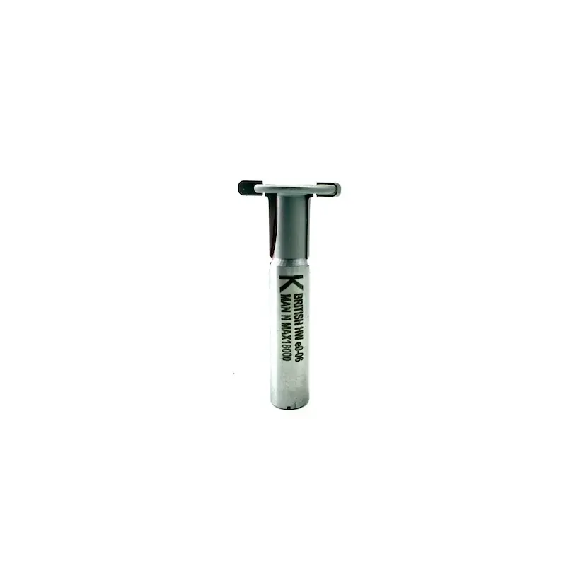 Fraise à rainurer en T avec rayon de 2 mm et tige de 12 mm