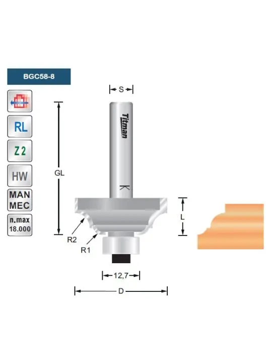 Profile cutter BGC58