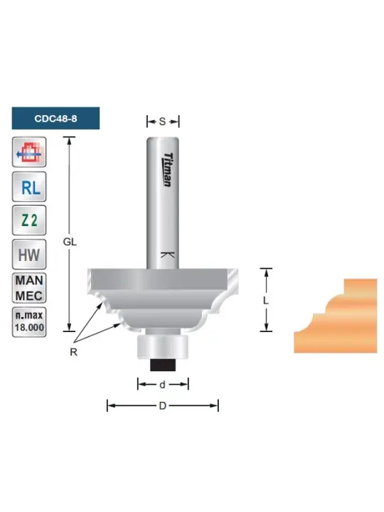 Profile cutter CDC48