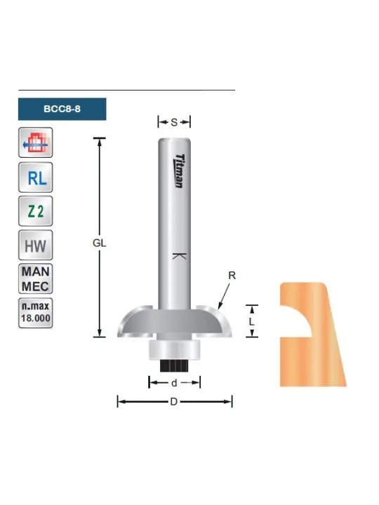 Profile cutter BCC8