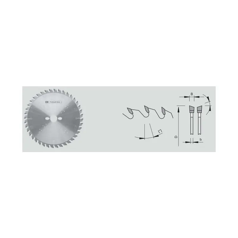 Portable finish cut saw blades HW - alternate top bevel 165 mm Z24 50110060