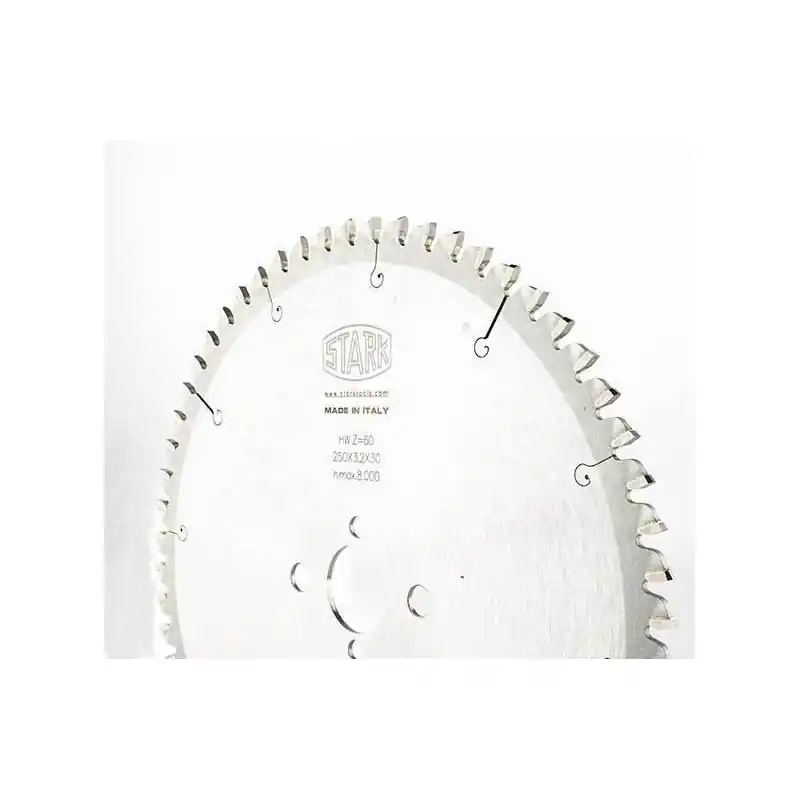 circular sawblade 250 x 30 x 3,2 Z60 Negative cutting angle