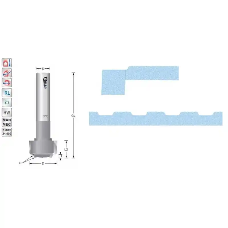 Sinking cutter for solid surface