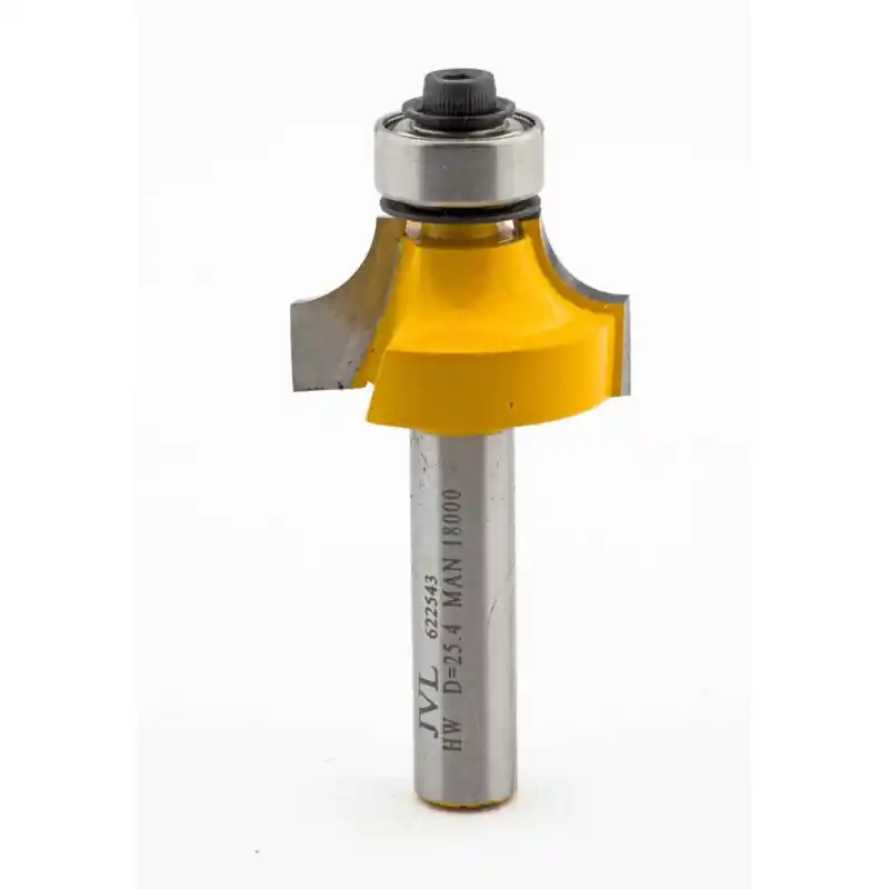 Rounding over router bit R 6.35 mm S8mm