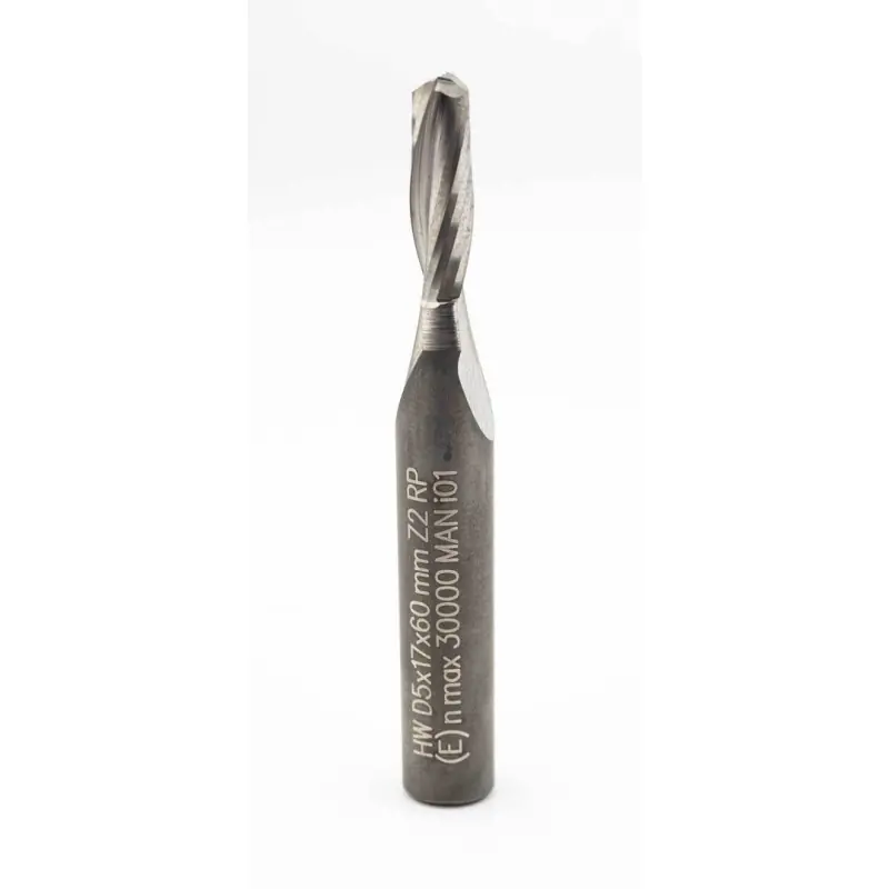 Spiral bit solid carbide 5 mm Two flute ENT 10024