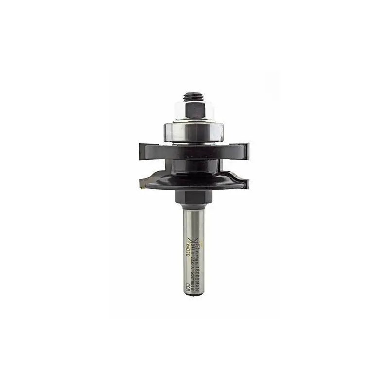 Rail- & Stile Cutter Chamfer TC. Type B 8 mm shank