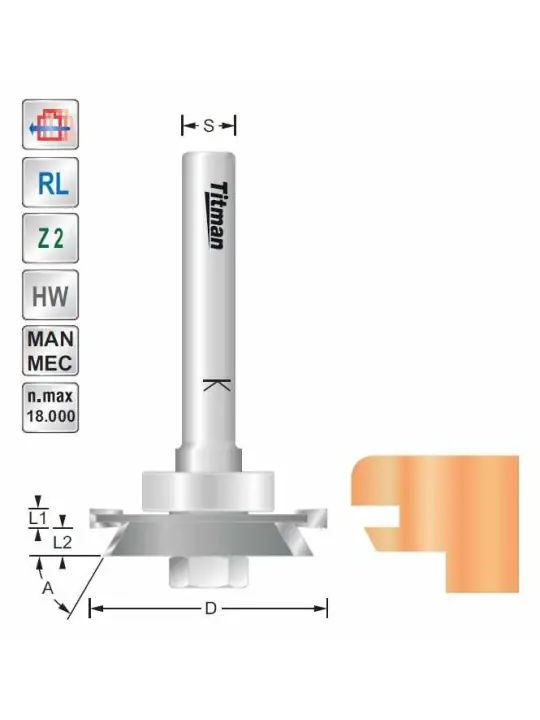 Weather strip D36 S12mm cutter with bearing