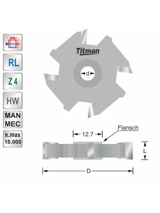 Groover 6mm Z4 d6.35