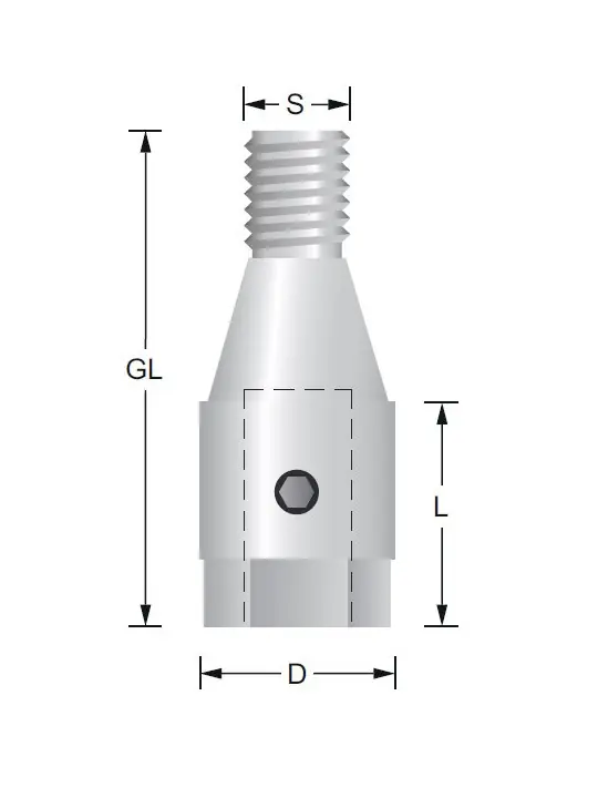 Drill chucks straight M10x1,5 Lefthand