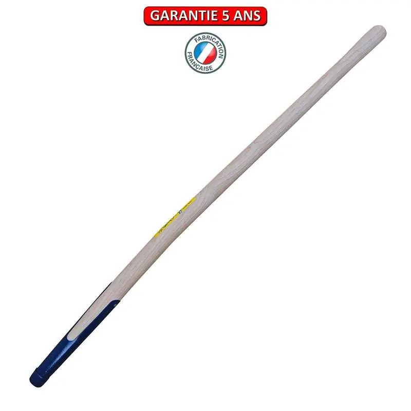 Manche pomme cintré bois 1 mètre PEFC pour fourche à soie 4 dents