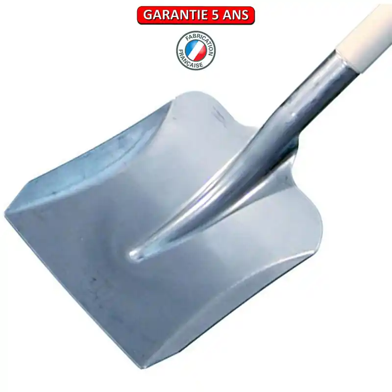 Pelle à neige en aluminium. Sans manche. 24 cm. Outil à main de déneigement.