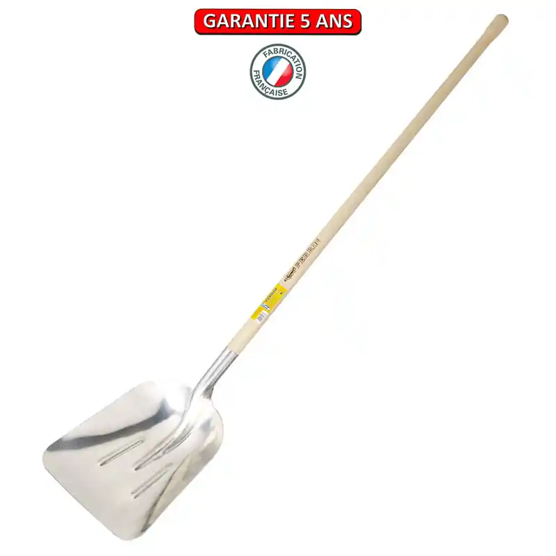 Pelle à neige extra creuse alu 42 x 37 cm manche pomme 1,20 m