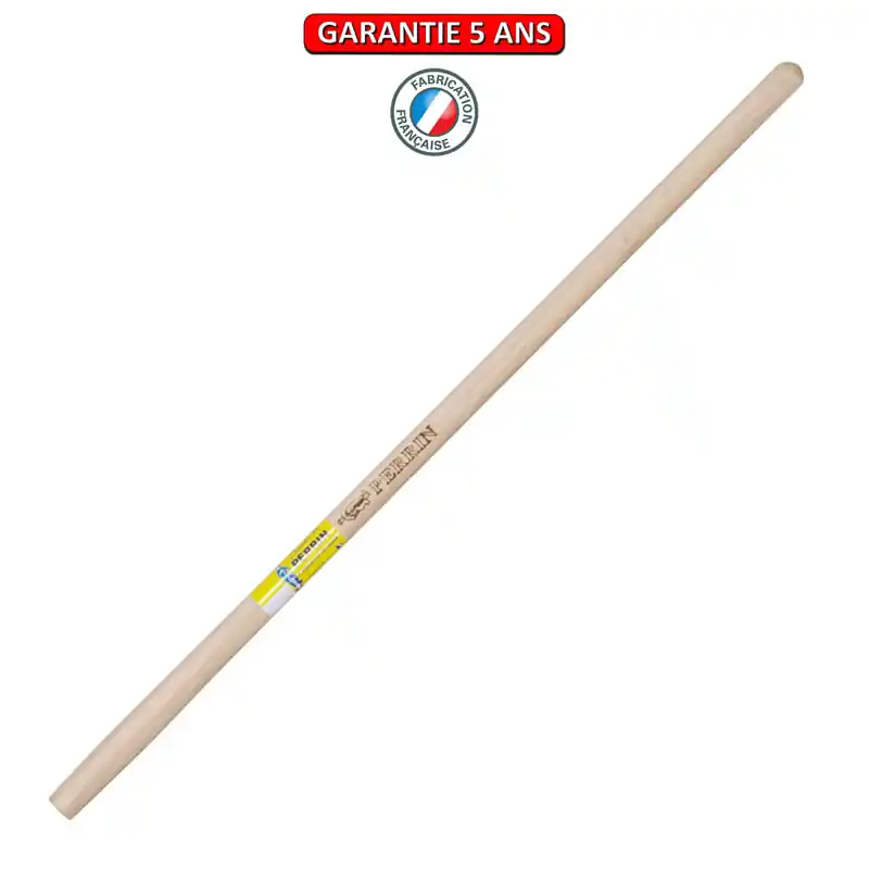 Manche droit bois. 1,10 mètre pour Pelle en aluminium rendement. PEFC.