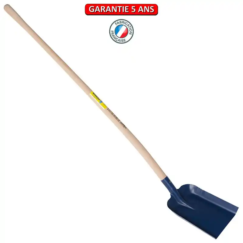 Pelle Angoulême, à douille. Largeur de 27 cm. Emmanché cintré 135.
