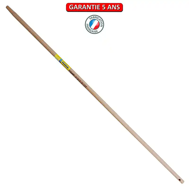 Manche pour balai à gazon fil plat et fil rond. 1,5 mètre. Matière tauri.