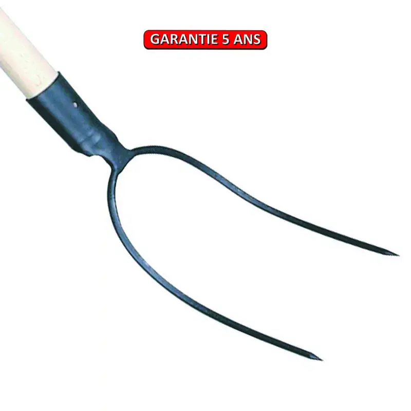 Fourche à balle, à douille, 2 dents 21 cm. Sans manche.