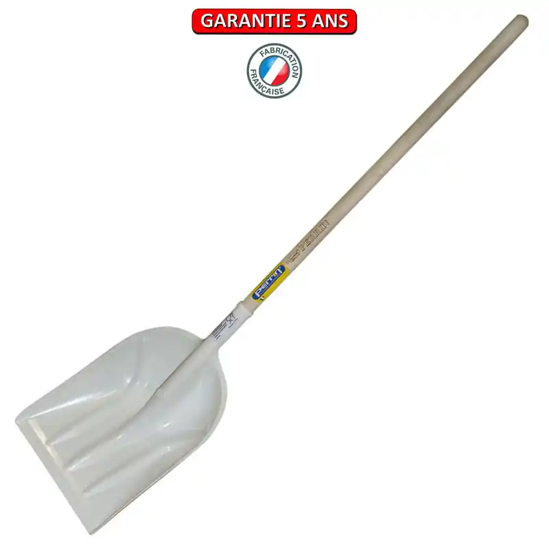 Pelle à neige plastique alimentaire manche 1,20 m