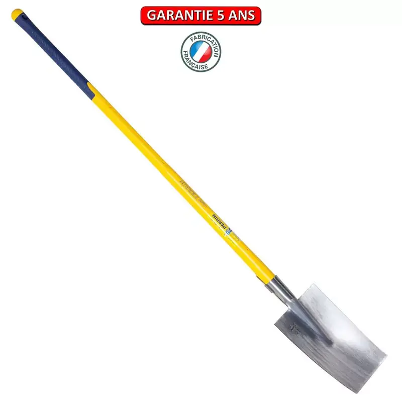 Louchet poli Senlis de 28 cm manche composite tri-matière incassable.